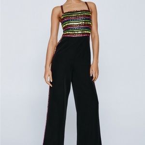 NastyGal Premium Hand Embellished Jumpsuit